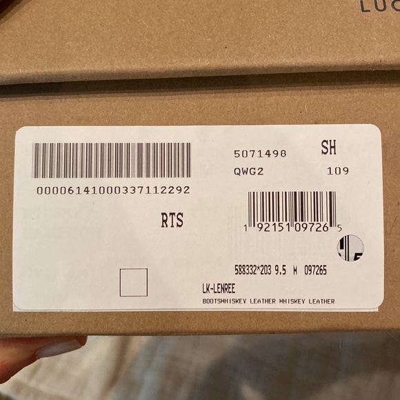 Lucky Brand Saddle Brown Leather Ankle Boot Size 9.5 - Picture 8 of 8